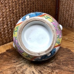 時代物 茶道具 色絵 十錦 花鳥紋 水注 木箱付 唐物 中国美術 骨董 古玩 煎茶器 酒器 煎茶道具 茶器 懐石道具 水差 華道具 花器 粉彩 什錦手 の画像