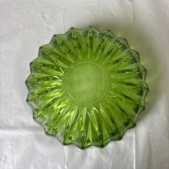 曽我ガラス　グリーン　ガラスボウル　中鉢　5個の画像
