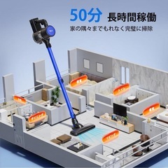 掃除機 コードレス 45000pa超強力吸引&革命的な軽さの画像