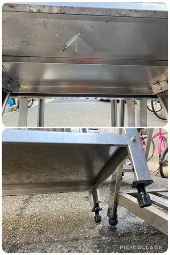 中古】大阪引取限定作業台厨房機器シンク横【KSA1F101】 (オアシス 