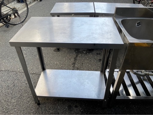 中古】大阪引取限定作業台厨房機器シンク横【KSA1F101】 (オアシス 