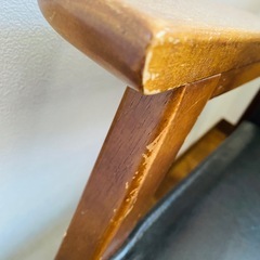 ローチェア(1人掛け椅子) リビング用肘掛け付き/ビンテージ風/レトロの画像