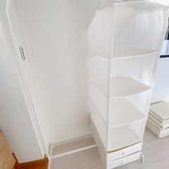 【決まりました】MULIG & STUK IKEA 洋服ラック & ハンギング収納の画像