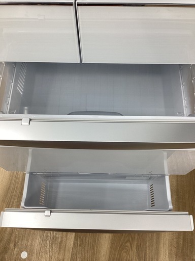 MITSUBISH 6ドア冷蔵庫 MR-WX47LF-W1 2021製470L 