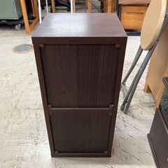 石2601-500 木目調　収納キャビネット① キズ汚れ有りの画像