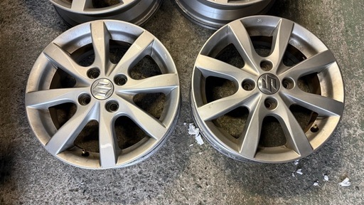 美品　MH34 ワゴンR 純正アルミホイール 4.5J＋45 14インチ　PCD100 状態は良好です♪