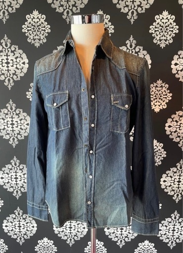 GAUDI JEANS ダークデニム シャツ