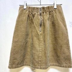 《美品》One Way コーデュロイ ミニスカート 綿100% ベージュ Ｍの画像