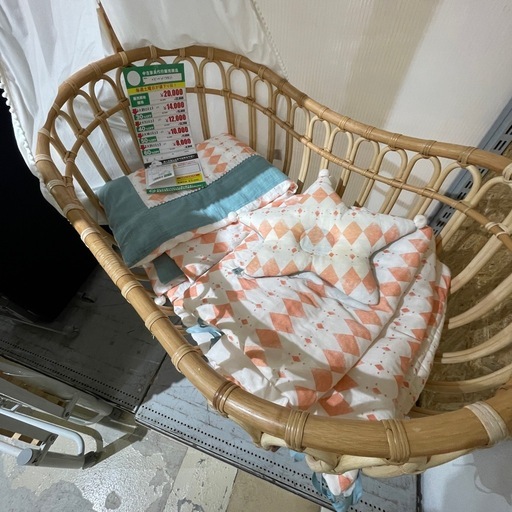 ﾍﾞﾋﾞｰﾍﾞｯﾄﾞ/ﾗﾀﾝ(No:1280268) (中古代行販売ReOK) 沖縄のベッド《ベビー