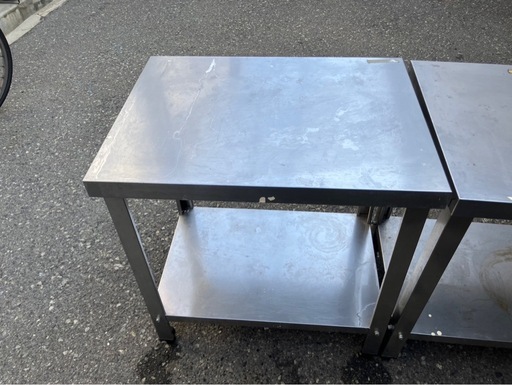 【中古】大阪引取限定　作業台　厨房機器　一段低め　レンジ台　小型【KSA1F103】
