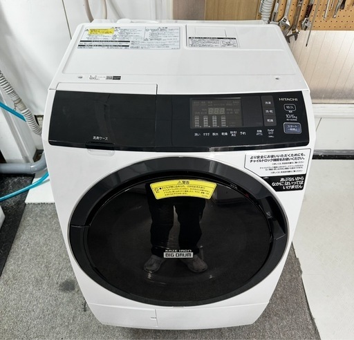 送料取り付け無料！完全分解洗浄済み！HITACHI BD-SG100ELドラム式洗濯機