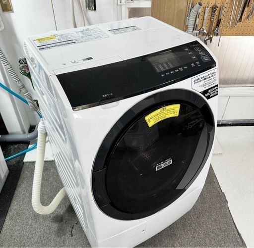 送料取り付け無料！完全分解洗浄済み！HITACHI BD-SG100ELドラム式洗濯機