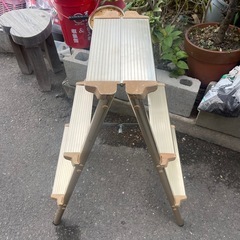 アルミ3段脚立　【リサイクルショップ道楽屋】の画像