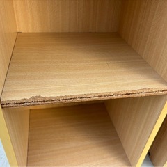 【決まりました】収納BOX 計2点セット 木目調    シェルフ 家具 インテリアの画像