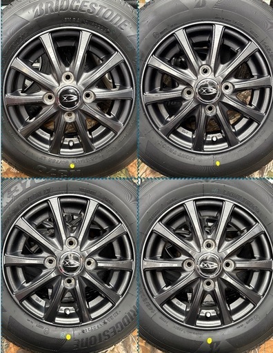 「商談中」③軽トラ・箱バン用　新品タイヤと中古ホイールとナット付き