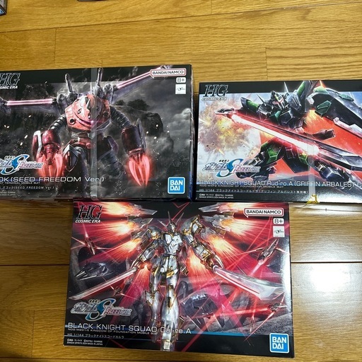ガンプラHGCEブラックナイトスコードカルラ、ルドラ.ズゴック(seedfreedom)
