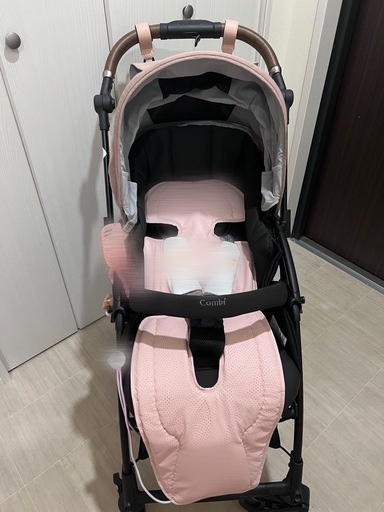 ※美品【2024年モデル/限定カラー/ドリンクホルダー付】combi ベビーカー スゴカルS 