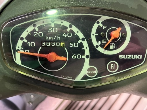 【売約済】実働 スズキ CA45A レッツ4　4スト原付 インジェクション スクーター シルバー