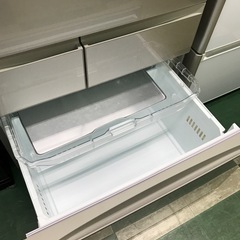 ジャングルジャングル貝塚店　冷蔵庫　東芝　サテンゴールド　フレンチドア　観音開き　6ドア　間冷式　ファン式　551L  2021 リサイクル　貝塚市　二色浜の画像