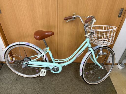 整備済み子供用中古自転車ブリヂストンリコリーナ美品24インチ変速