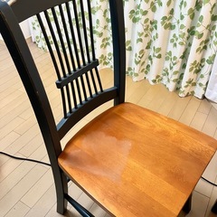 シンプル北欧風 ダイニングセット（テーブル＋椅子2脚）の画像