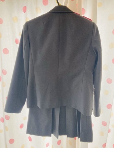 グレー オーダースーツ　ジャケット ベスト スカート　3点セット　事務服