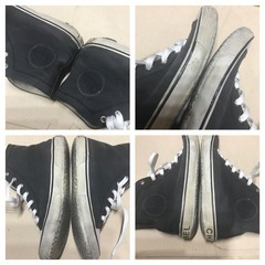 正規品 ヴィンテージ シャネル スニーカー 黒/白38 約24cmの画像