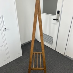 木製 ハンガーラック コートハンガー ナチュラル 北欧風 シンプル 美品の画像