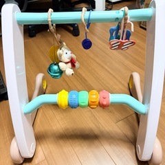 リッチェル ベビーチェア フィージー ミントブルー 6カ月~3才頃　と押し車のおもちゃの画像