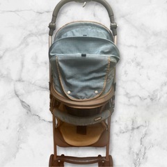 combi コンビ ティピットW TX ベビーカー デニム ヴィンテージの画像