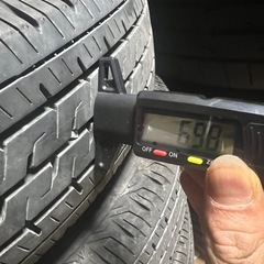 155/80r13 85/84N LT bridgestone 51週24年製と鉄ホイール4本セットの画像