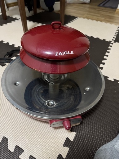 ZAIGLE 無煙ロースター 赤 (チン) 旭ヶ丘のキッチン家電《グリル鍋》の