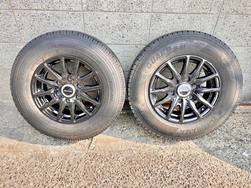 ホットスタッフ BISON BN-01 15インチ 6穴 6Jインセット33 pcd139.7 スタッドレスタイヤ付き