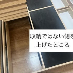 ニトリ シングルベッドフレーム 引き出し付き の画像