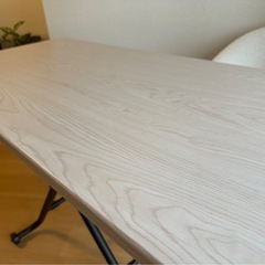 ニトリ　昇降センターテーブル (ライザN WW/BK）の画像