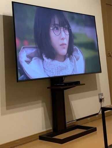 ハヤミ工産 テレビスタンド 壁寄 65v型まで対応 ブラック KF-260B