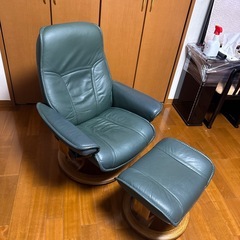 【 受付終了】EKORNESリクライニングチェア
オットマン付の画像