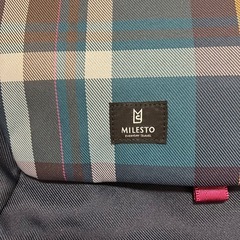 ミレスト　リュック　バックパック　A4 ビジネスパソコン　撥水　多機能　チェックの画像