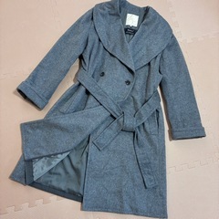 自由区　Bellandi ショールカラー　ベルテッドコート　ロングコート　女優襟の画像