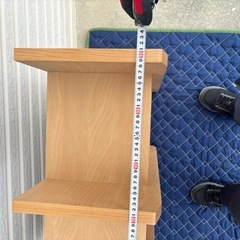 【美品】棚　シェルフ２段木製の画像