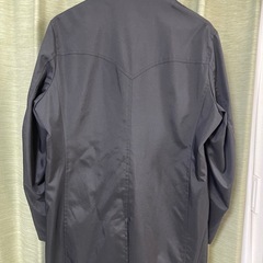 関西ファッション連合 ☆ ロングコート ステンカラー ブラック サイズM ECO STORM  ビジネス ステンカラーコート 黒 の画像