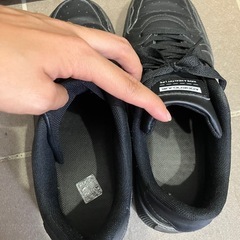 メンズ　スニーカー　黒　27.5-28.0cmの画像