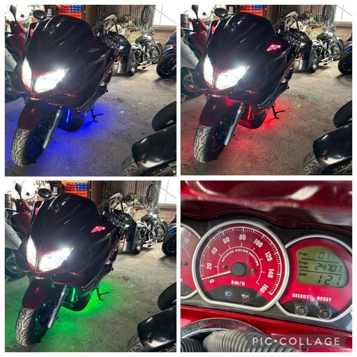 【YAMAHA マジェスティSG03 実働　フルエアロカスタム　　ワインレッド