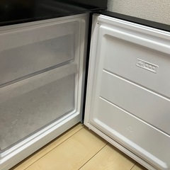 2年使用・2ドア冷蔵庫（ブラック）美品（単品・洗濯機セット相談可）の画像