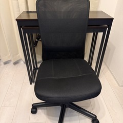 コンパクト パソコンデスク デスク チェア セットの画像