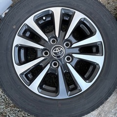 美品80系トヨタ純正ホイール　タイヤ付きの画像