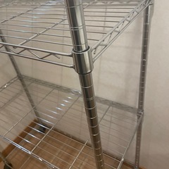 4段　スチールラック　ホイール付きの画像