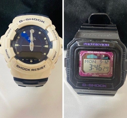G-SHOCK デジタル腕時計 ブラック ホワイト2点まとめ売りの通販はau 