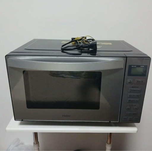 【美品】Haier 電子レンジ JM-XP2FH18G ヘルツフリー 21年製 超美品】Haier ハイアール JM-XP2FH18G 電子レンジ ブラック ヘルツ