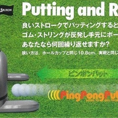 【新品未開封】
DUNLOP ダンロップ SRIXON ピンポンパット ゴルフ　練習用器具の画像